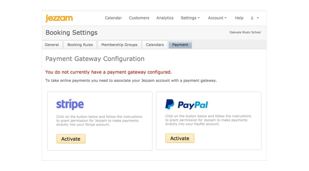 Jezzam - Stripe Payment Gateway integration