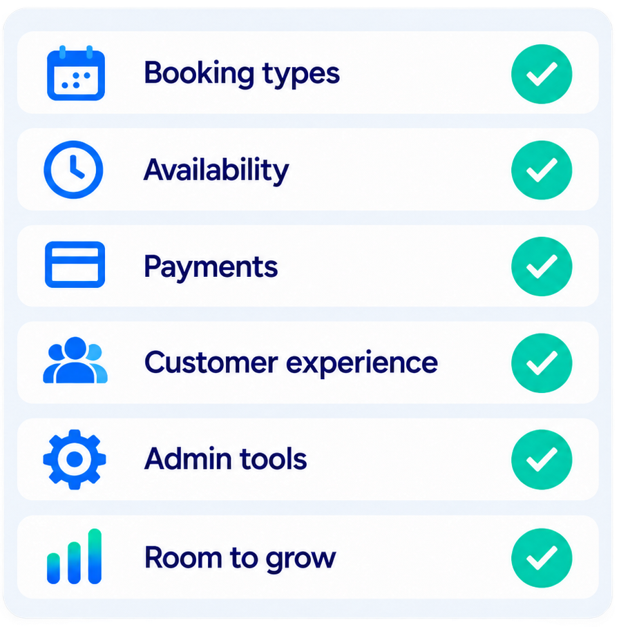 Choosing the right booking software4